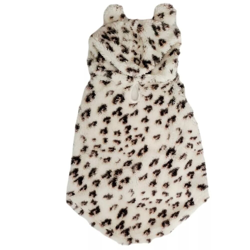 Pet Grayson Pup Sherpa animal print Cat/Dog sweater hoodie NWT - Picture 2 of 3